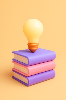a stack of folded papers representing the 'Foundation Skills' category on a sky blue background.